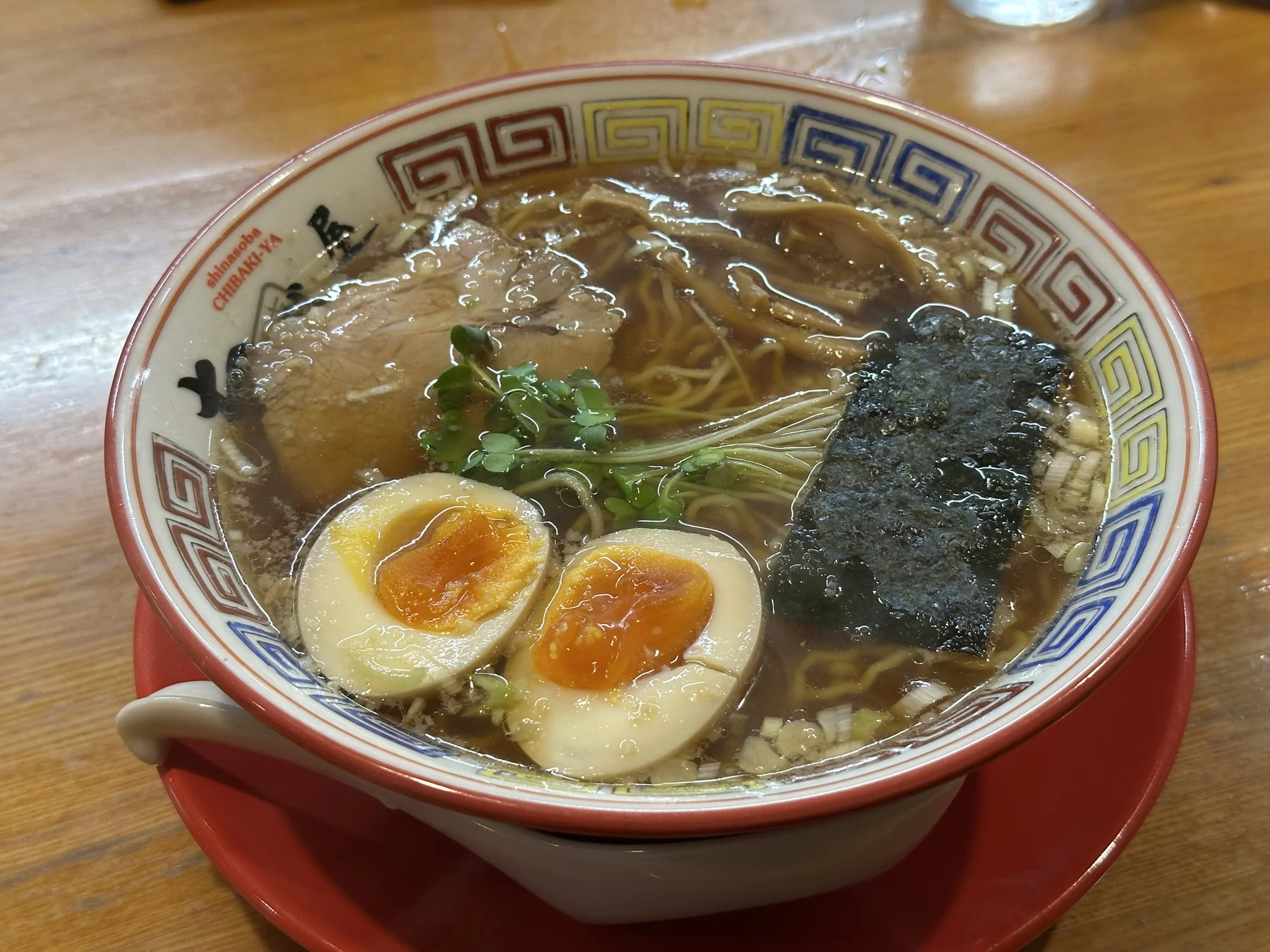 ちばき屋 葛西店の煮玉子そば