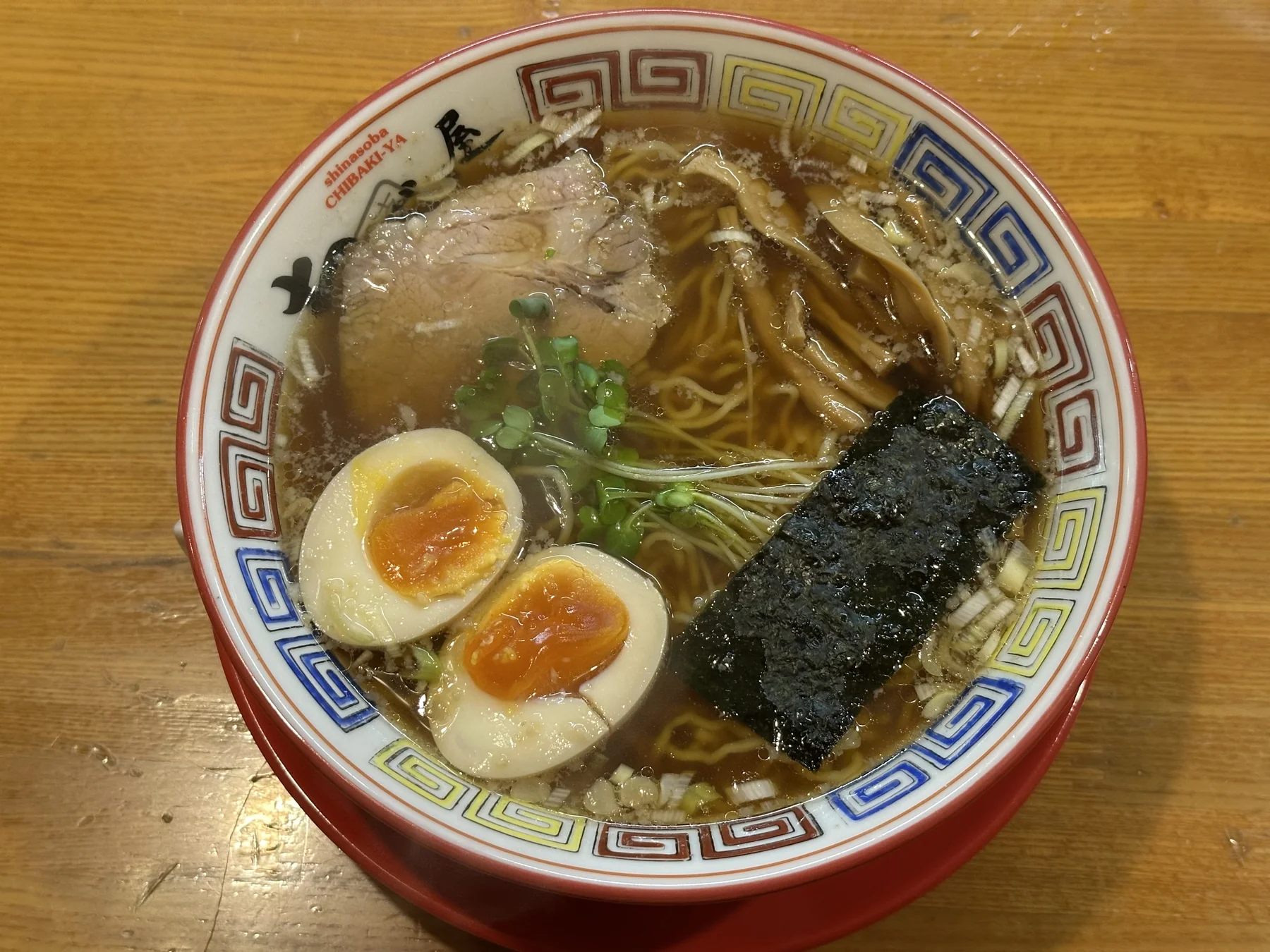 ちばき屋 葛西店の煮玉子そば